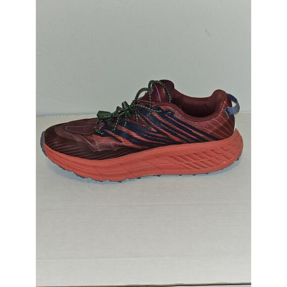 Hoka One One Womens Speedgoat 4 1106527 CHRRD Red Running Sneakers Size 8.5 - Picture 3 of 10